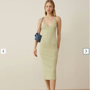 Reformation Brava Ribbed Sweater Dress Size XS